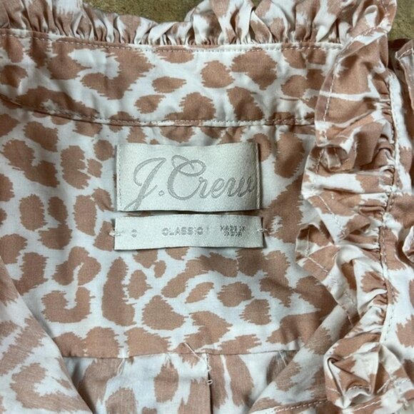 J. Crew Dusty Pink and White Casual Button Down Shirt Lightweight CottonSize: 0 - Picture 3 of 5